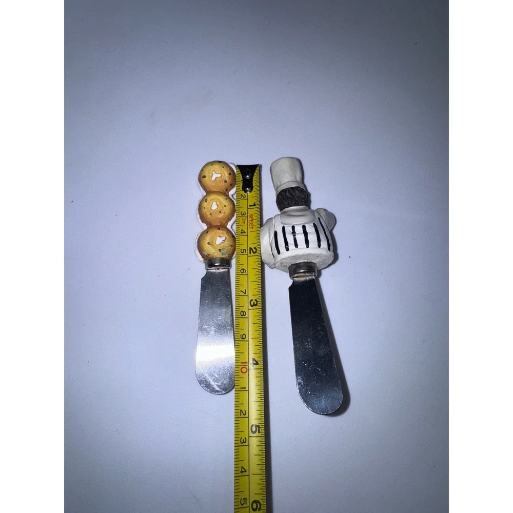 Cardinal Inc Italian Chef and Bagels Cheese Spreader Set‎ Stainless Steel 2pc
